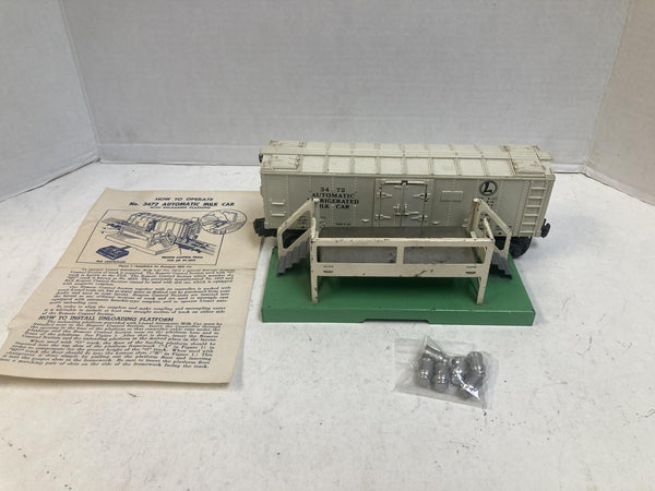 Lionel 3472 Operating Milk Car Set – Postwar O Gauge *WORKS*