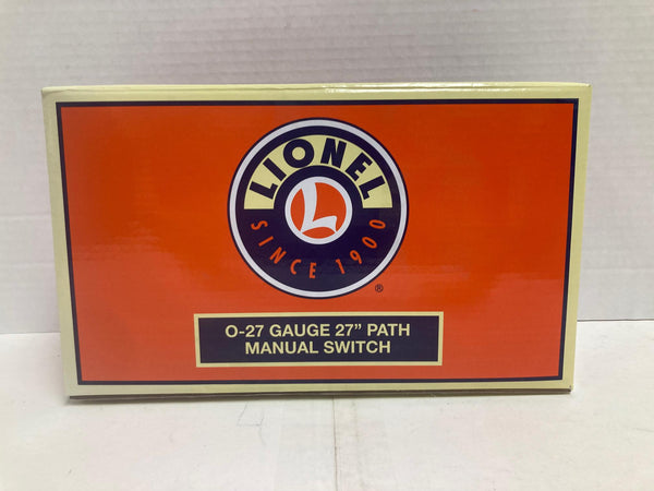 Lionel O-27" Path Manual Left Hand Switch 6-65021 (NEW)