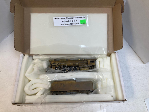 HO Brass PFM United C&O 2-8-4 K-4 Kanawha – 1977 Hi-Grade Run – Tested Runs Great