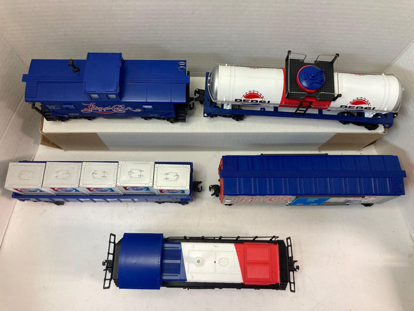 K-Line O Gauge Pepsi Alco Switcher w/ Cars and Caboose Set  (#1993, 1951, 1973, 1962,1898)