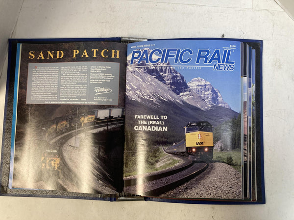 Pacific Rail News Magazine Complete 1990 Year Set in Custom Binder (12 Issues)