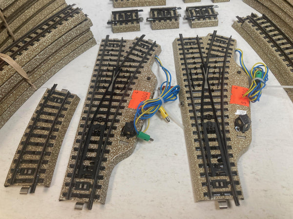 50 Piece Marklin Track Lot: Includes 2 Switches, 36 Curves, 11 Straights, 1 Switch controller // German Made