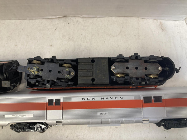 Mantua/Athearn HO Scale New Haven F7 A-B Diesel Locomotive Set W/ 5 Passenger Cars