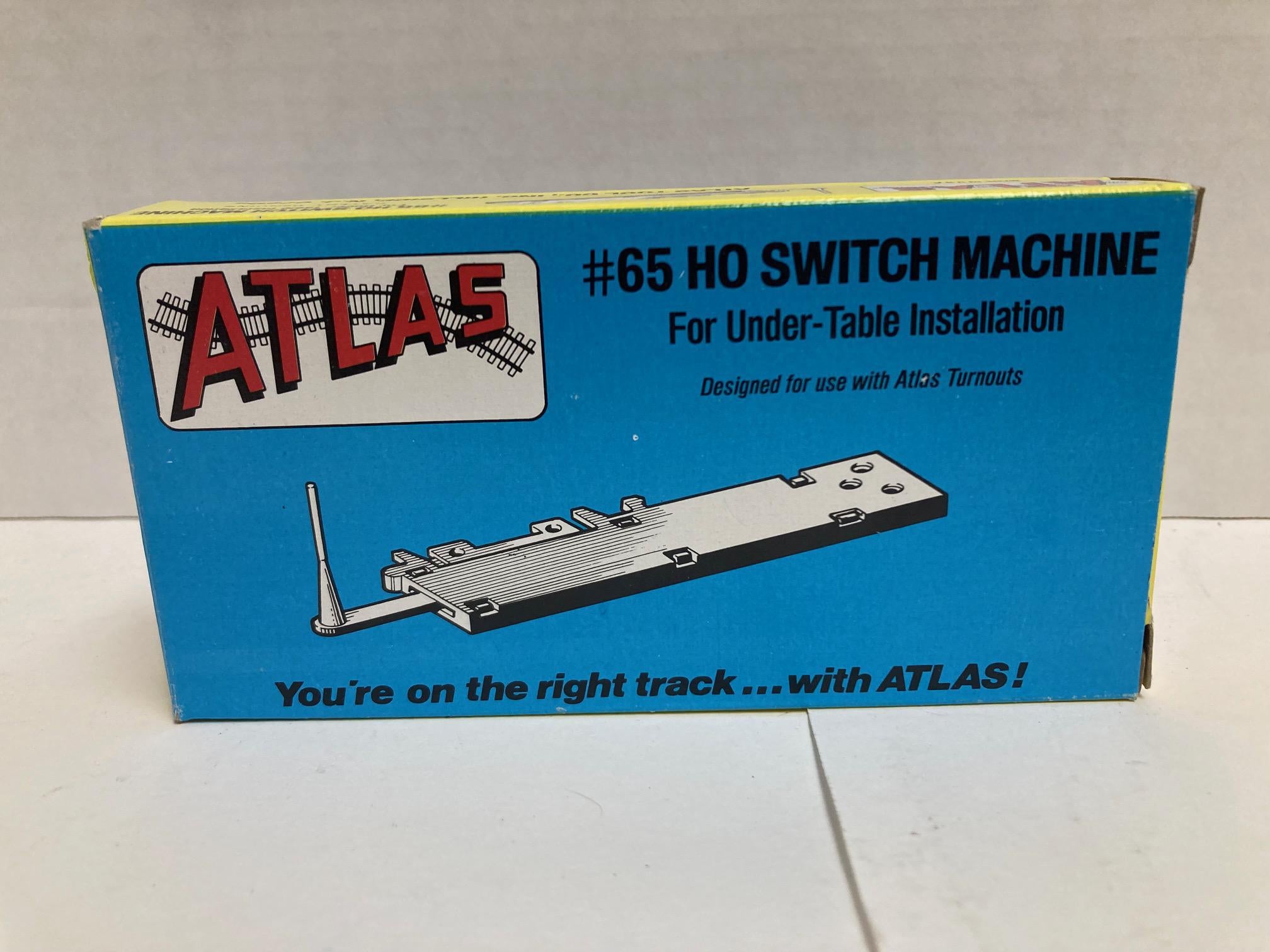 Atlas HO Switch Machine #65 Designed For Under-Table Installation with Atlas Turnouts