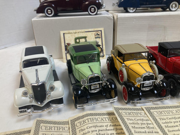 National Motor Museum Mint 1:32 Scale Diecast Collection – "History of Ford" 11-Car Lot (1903–1939)