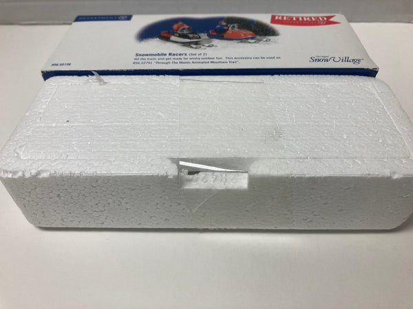 Department The Original Snow Village "Snow Mobile Racers (set of 2)" (56.55136) BRAND NEW