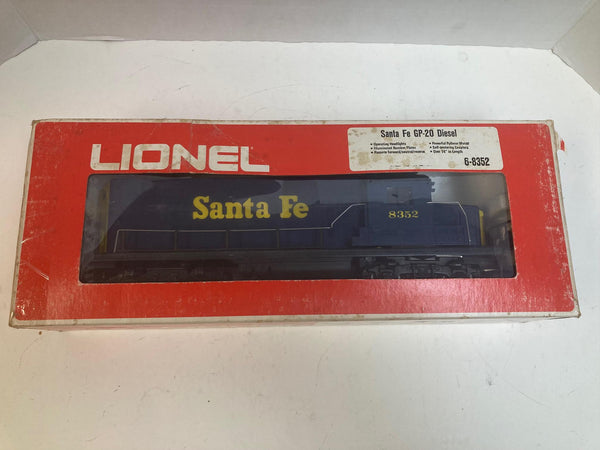 Lionel 6-8352 Santa Fe GP-20 Diesel Locomotive – Blue & Yellow – O Gauge – In Box – Tested