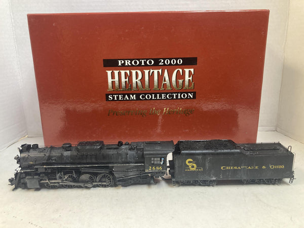 Proto 2000 Heritage Steam Collection HO Scale USRA 2-8-4 Berkshire Steam Loco 30019