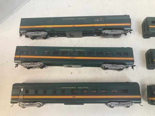 COMPLETE Lot of 6 Athearn Blue Box HO Northern Pacific Passenger Cars - 2 Kits + 4 Built