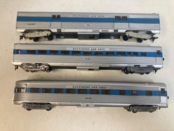 Athearn HO Baltimore & Ohio 3-Car Passenger Set - Baggage, Coach, Observation
