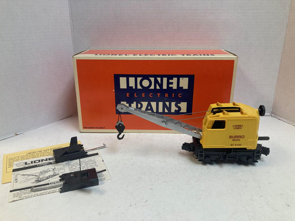 Lionel Operating Burro Crane #6-18402 O Gauge – Pre-Owned Very Good