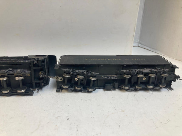 Akane HO Brass C&O H-8 Allegheny #1602 - Runs Well - Weathered