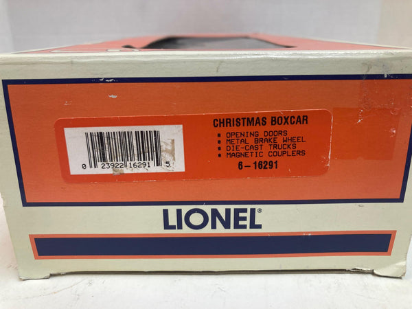 Lionel 6-16291 Christmas Boxcar 1998 O Gauge w/ Original Box