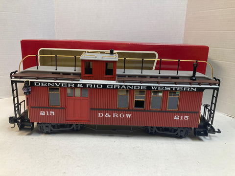 LGB 4075 D&RGW Caboose – G Scale – Denver & Rio Grande Western – Pre Owned Great Condition