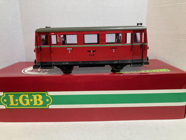 LGB 2064 Triebwagen “Friesland” Railbus G-Scale Pre-Owned Great Condition Weathered w/ Box