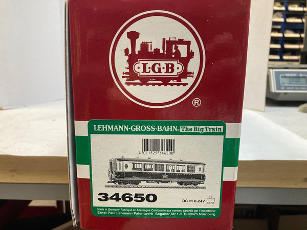 LGB 34650 RhB Alpine Classic Passenger Car – Pre-Owned, Excellent