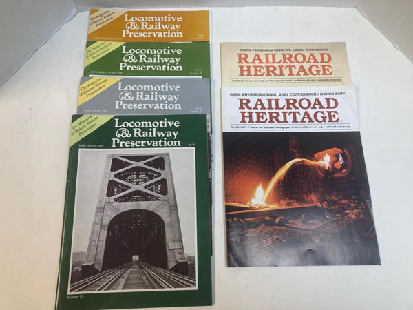 Railroad Preservation Magazine Lot – Locomotive & Railway Preservation + Railroad Heritage (6 Issues)