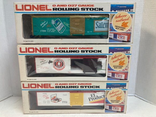 Lionel Tobacco/Cigar Series Boxcar Lot (9 Cars)