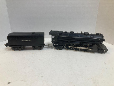 Lionel Pre-War 1666 2-6-2 Steam Locomotive w/ 2689W Whistling Tender – O Gauge