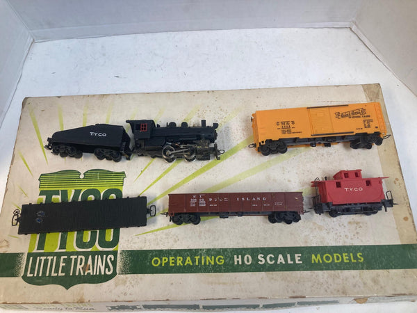 Vintage Tyco Little Trains HO Set No. T-3 - Shifter Steam Loco - Runs Great!
