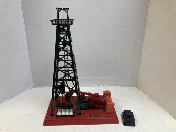 Lionel No. 2305 Getty Operating Oil Derrick & Pumper w/ Barrels & Control Switch