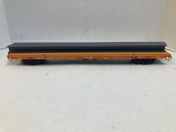 MTH Premier 20-95147 Norfolk Southern 60' Flat Car w/ Steel Beam Load O Scale