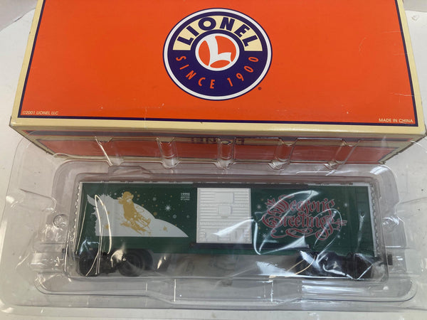 Lionel 6-19998 “Christmas” Boxcar – 2001 O Gauge –  (NIB)