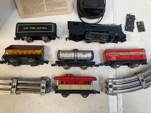 Vintage Marx NYC Steam Freight Set | w/ Original Manual & Box Bottom | EXCELLENT