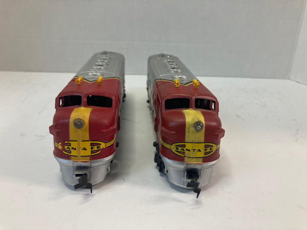 Mantua Tyco HO EMD F7A F7A Dummy Santa Fe 4015 Locomotive