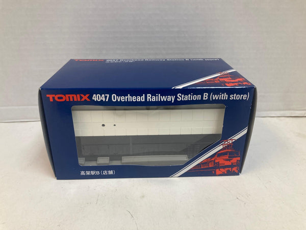 Tomix 4047 N Scale Overhead Railway Station B (with Store) - Brand New in Box