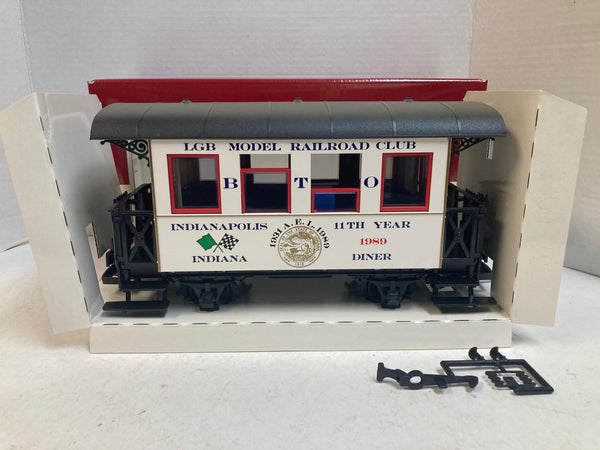 LGB 3007CC Model Railroader Club Car – Indianapolis Edition – LNIB – G Scale – Limited Edition