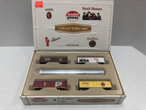 Model Power Cigar Collector Cars N Scale (No. 3608) Includes Dutch Masters, Muriel, El Producto, and AyC. Grenadiers Cars, w/ 4 Pieces of N Track