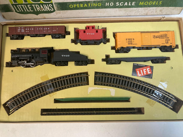 Vintage Tyco Little Trains HO Set No. T-3 - Shifter Steam Loco - Runs Great!