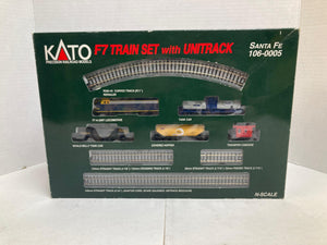 Kato N Scale F7 Santa Fe Train Set with Unitrack SF (106-0005) NIB