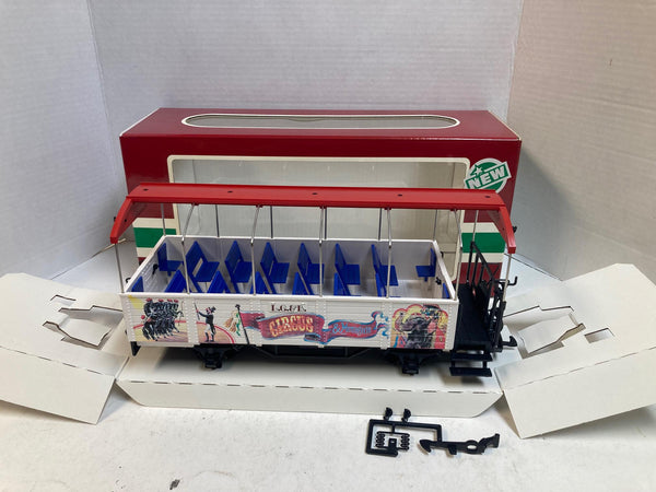 LGB 3125 Circus & Menagerie Passenger Car – G Scale – Pre-Owned Very Good Condition