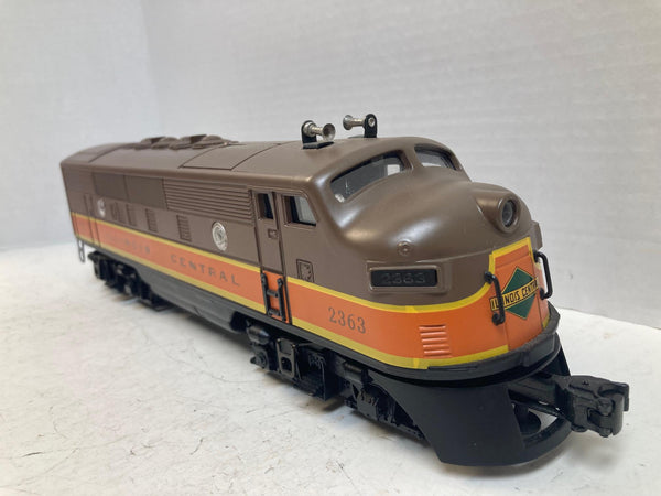 Lionel F3 Illinois Central Dummy Unit #2363 – Wire Mesh Vents – O Gauge – Pre-Owned Very Good