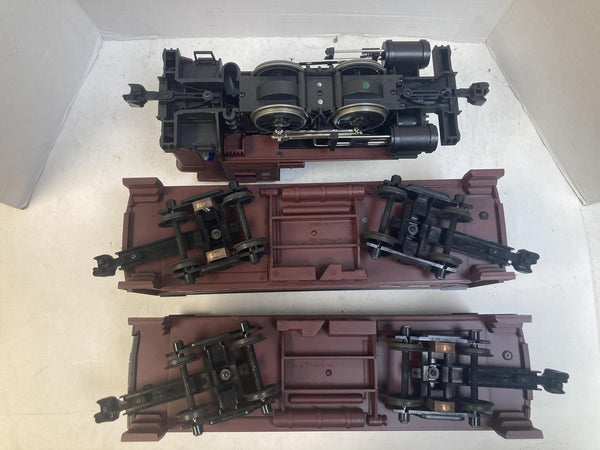 Lionel G Scale Pennsylvania Docksider 0-4-0T Steam Loco Set w/ Passenger Cars - Tested