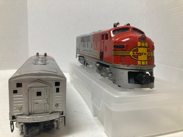 Lionel 2353 Santa Fe F3 AA diesel locomotive set "Runs Great!!"