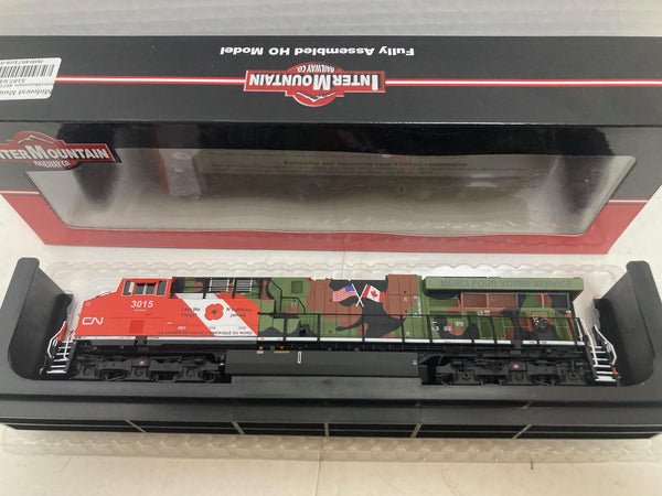 InterMountain Canadian National ET44AC VETERANS HO Scale Loco #3015 (497109-01) - DCC, No Sound