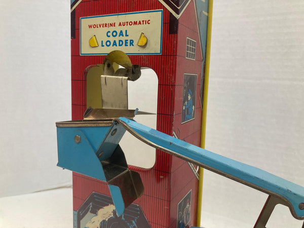 Wolverine Automatic Coal Loader – 1950s Vintage Tinplate Toy – Good Condition As-Is