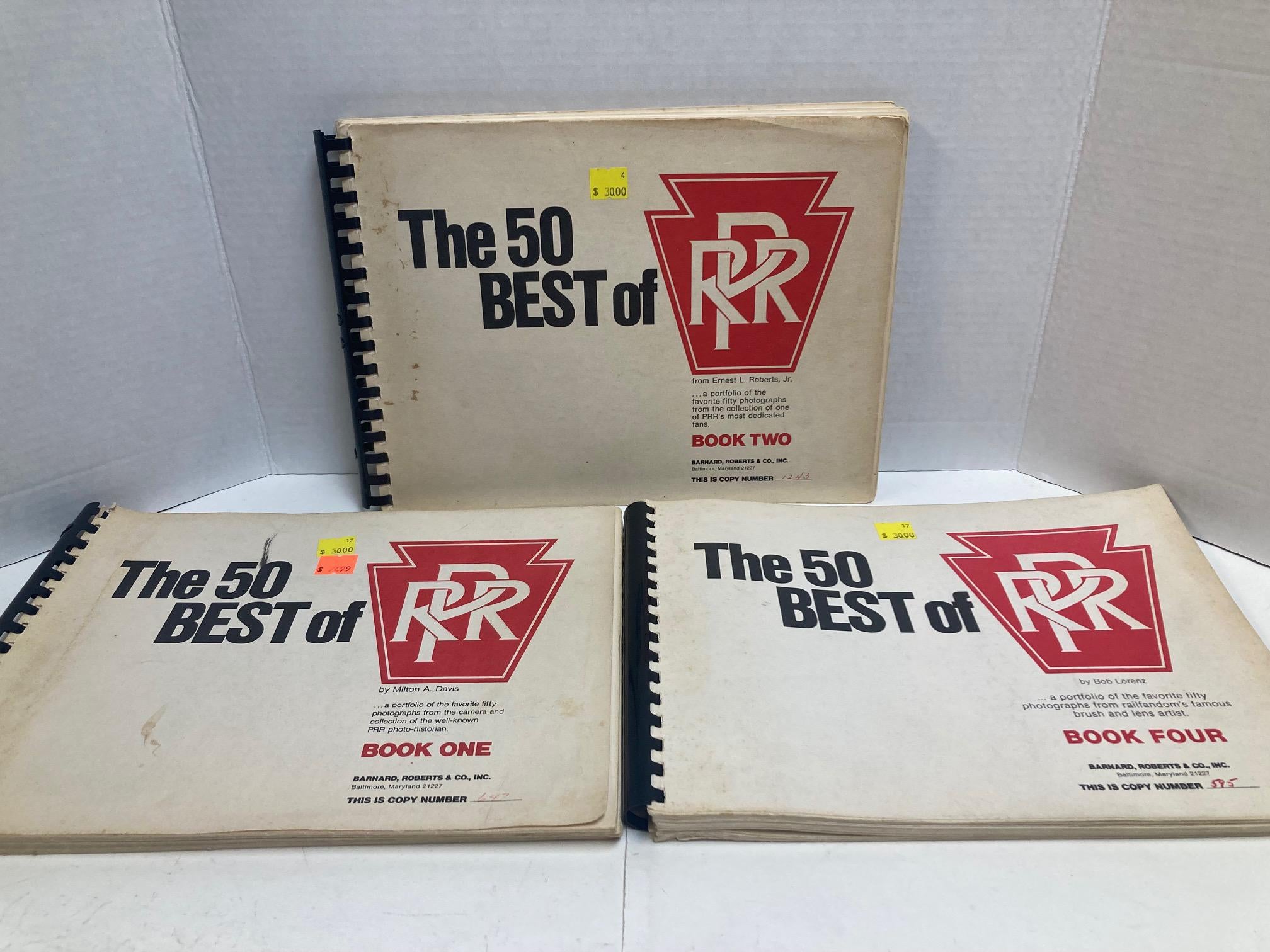 The 50 Best of PRR Pennsylvania Railroad Books 1, 2, 4 by Milton A. Davis (Book)