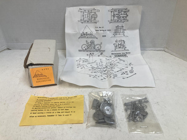 On-Trak Model Products 5204 O Scale Kerosene Locomotive Craftsman Kit - Unbuilt