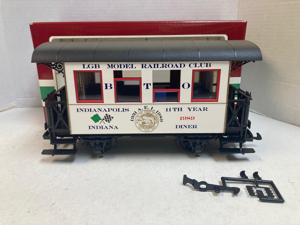 LGB 3007CC Model Railroader Club Car – Indianapolis Edition – LNIB – G Scale – Limited Edition