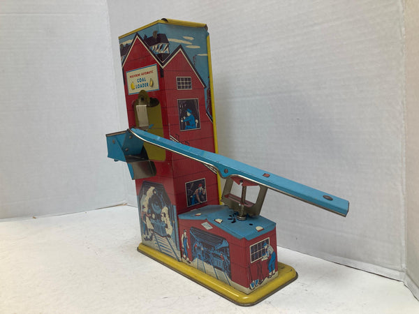 Wolverine Automatic Coal Loader – 1950s Vintage Tinplate Toy – Good Condition As-Is
