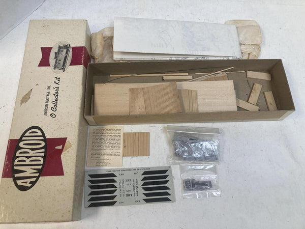 Ambroid Heritage Line O-19 LHR Lehigh & Hudson River Flanger Caboose Kit O Scale