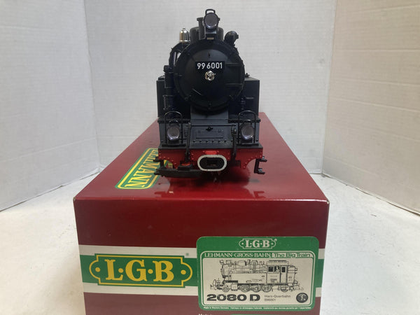 LGB 2080 D G Gauge Deutsche Reichsbahn 2-6-2 Tank Steam Locomotive 99 6001 w/ Box