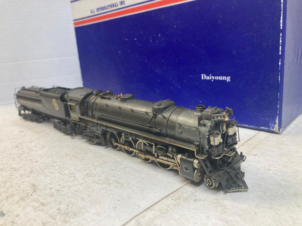 NJ International HO Brass C&O Chesapeake & Ohio J-2 4-8-2 Steam Loco #545 Weathered EX