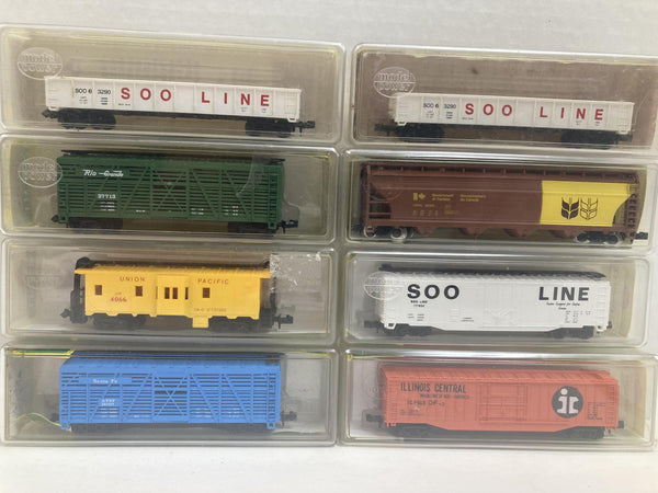 Model Power N Scale 8 Pack "Union Pacific Caboose"