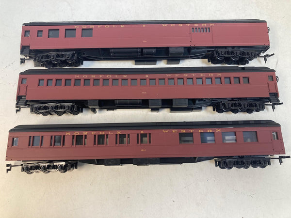 IHC HO Norfolk & Western 3-Car Heavyweight Set #49511-49513 - NOS - N&W