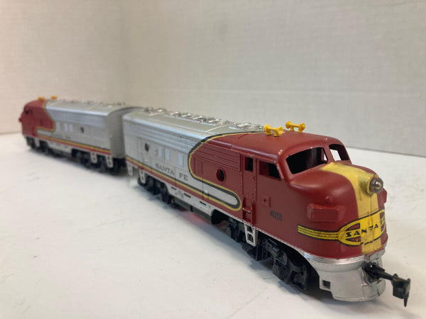 Mantua Tyco HO EMD F7A F7A Dummy Santa Fe 4015 Locomotive